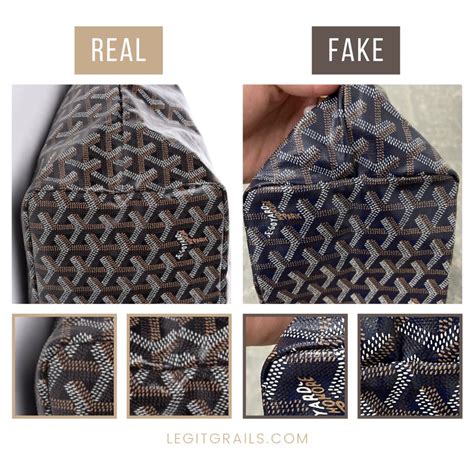 how to tell fake goyard tote|genuine goyard bag.